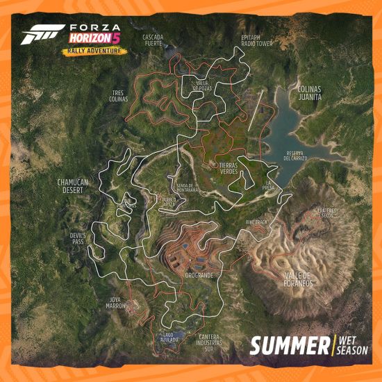 《极限竞速：地平线5》“拉力冒险”资料片地图发布